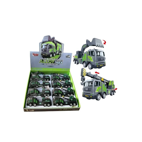 PARAPLY YH-711-50A SÜRTMELİ METAL 1:50 FÜME VİNÇ VE Kız Erkek Çocuk Oyuncak Eğitici Oyuncaklar ürün görseli 1