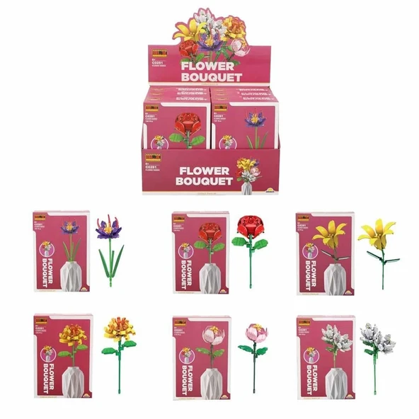 PARAPLY BLX Mini Lego Çiçek Buketleri C0281 Kız Erkek Çocuk Oyuncak Eğitici Oyuncaklar ürün görseli 1