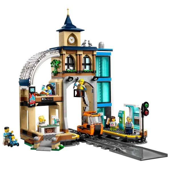 PARAPLY LEGO City Merkez Tren İstasyonu 60469 Kız Erkek Çocuk Oyuncak Eğitici Oyuncaklar ürün görseli 1