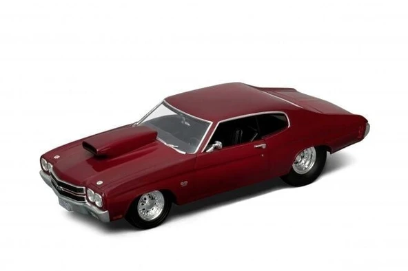 PARAPLY 12537 WELLY 1 18 1970 CHEVROLET CHEVELLE Kız Erkek Çocuk Oyuncak Eğitici Oyuncaklar ürün görseli 1