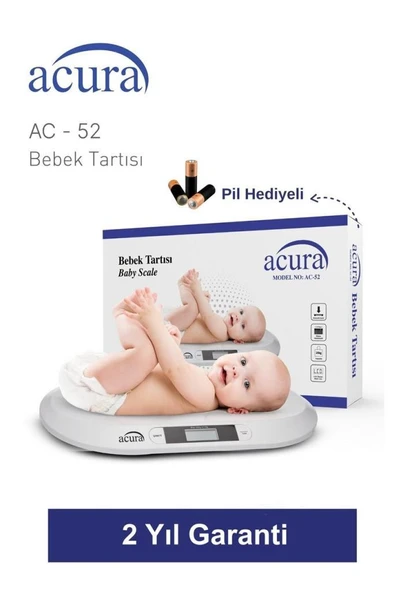 Acura AC-52 CE Onaylı 20KG Kapasiteli Dijital Bebek Tartısı ürün görseli 1