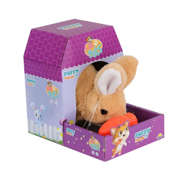 ZeycanHome 4249 Sesli Hareketli Peluş Tavşan Kız Erkek Çocuk Oyuncak Eğitici Oyuncaklar ürün görseli 1