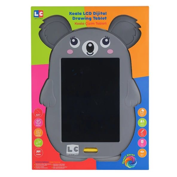 ZeycanHome LC-31072 Koala Çizim Tableti 8.5 inç -Lets be Child Kız Erkek Çocuk Oyuncak Eğitici Oyuncaklar ürün görseli 1