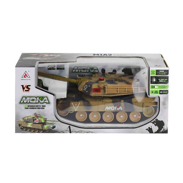 ZeycanHome 2033-T Kumandalı Sesli Şarjlı Büyük Boy Tank -Karsan Kız Erkek Çocuk Oyuncak Eğitici Oyuncaklar ürün görseli 1