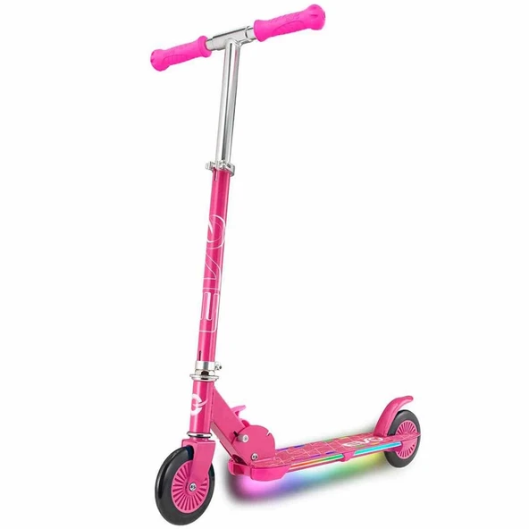 ZeycanHome Evo 2 Tekerlekli Flash Işıklı Pembe Scooter Kız Erkek Çocuk Oyuncak Eğitici Oyuncaklar ürün görseli 1