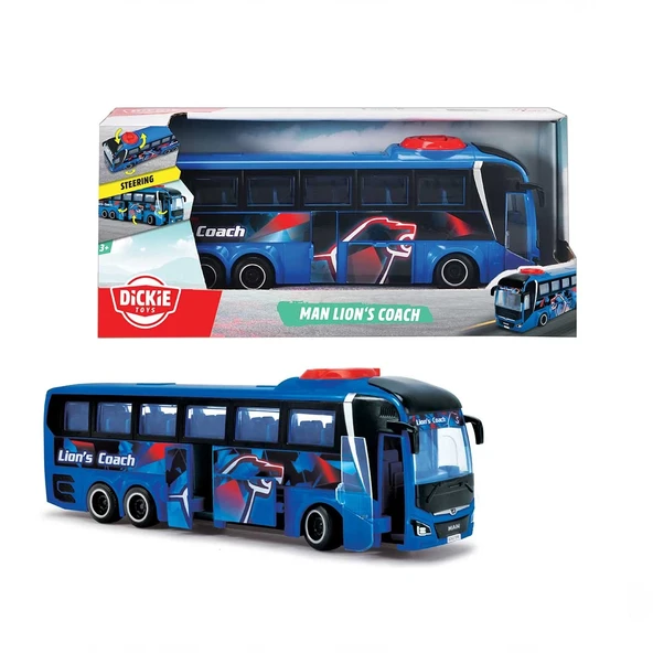 ZeycanHome Dickie Man Lion's Coach Otobüs 203744017 Kız Erkek Çocuk Oyuncak Eğitici Oyuncaklar ürün görseli 1