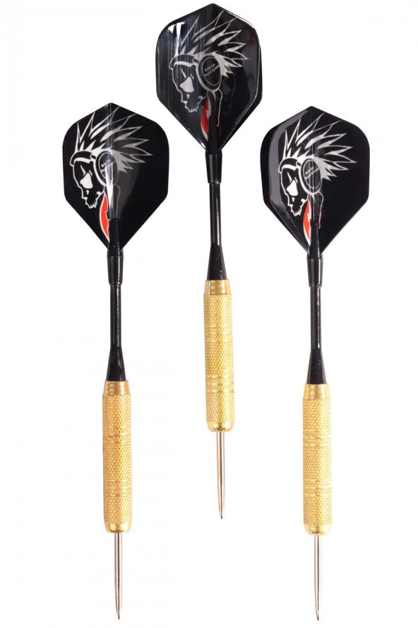 Delta 18 Gr. Dart Oku (3’lü Set) - Çelik Uç + Pirinç Gövde + Renkli Kanat - Dart Oku Seti ürün görseli 1