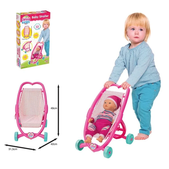 ZeycanHome Candy & Ken Kutulu Kalpli Oyuncak Puset Kız Erkek Çocuk Oyuncak Eğitici Oyuncaklar ürün görseli 1