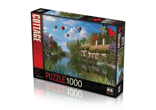 ZeycanHome KS Puzzle 1000 Parça Old River Cottage Eski Nehir Kır Evi Kız Erkek Çocuk Oyuncak Eğitici Oyuncaklar ürün görseli 1