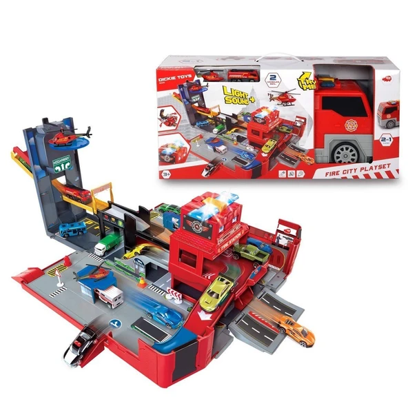 ZeycanHome 203719005 Dickie, Katlanır İtfaiye Aracı Oyun Seti 49cm Kız Erkek Çocuk Oyuncak Eğitici Oyuncaklar ürün görseli 1