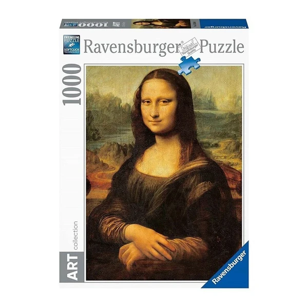 ZeycanHome 12000058 Leo Da Vinci - Mona Lisa 1000 parça Ravensburger Puzzle Kız Erkek Çocuk Oyuncak Eğitici Oyu ürün görseli 1