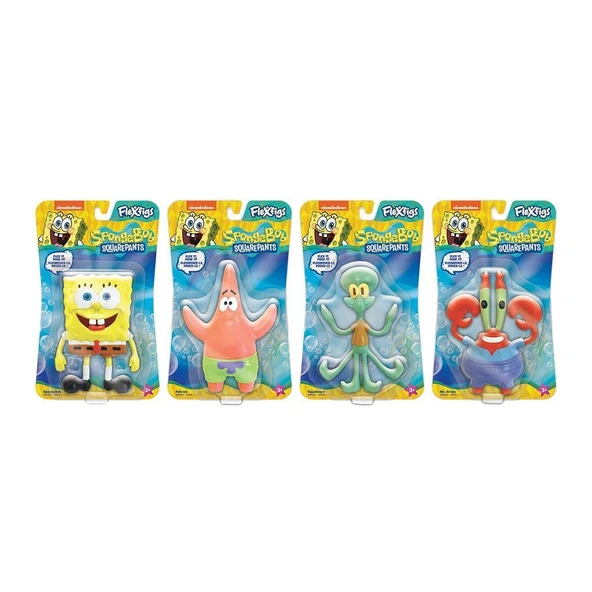 ZeycanHome FLE04000 Flexfigs Figür Sponge Bob - Sünger Bob - 1adet Stokta Olan Gönderilir Kız Erkek Çocuk Oyunc ürün görseli 1