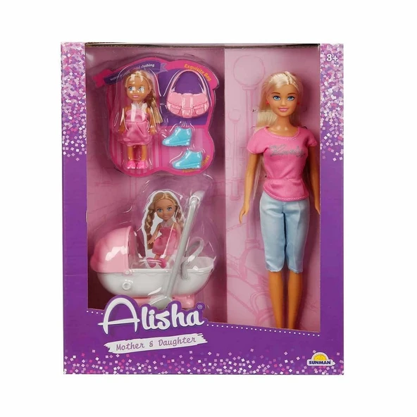 ZeycanHome Alisha Mother & Daughter Mutlu Gezinti Kız Erkek Çocuk Oyuncak Eğitici Oyuncaklar ürün görseli 1