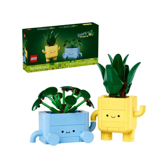ZeycanHome 10349 Lego Botanicals Mutlu Bitkiler 217 parça +9 yaş Kız Erkek Çocuk Oyuncak Eğitici Oyuncaklar ürün görseli 1
