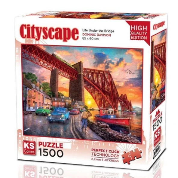 ZeycanHome Ks Games Forth Bridge at Sunset Puzzle 1500 Parça 22039 Kız Erkek Çocuk Oyuncak Eğitici Oyuncaklar ürün görseli 1