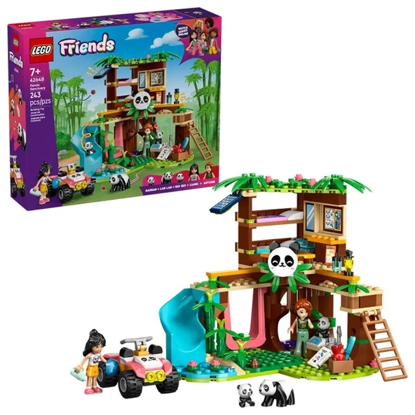 ZeycanHome 42648 Lego Friends Panda Barınağı 243 parça +7 yaş Kız Erkek Çocuk Oyuncak Eğitici Oyuncaklar ürün görseli 1