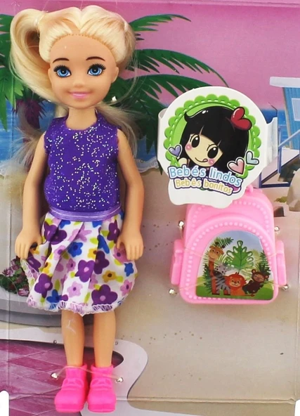 ZeycanHome Baonier Mor Çiçek Elbiseli Bebeğim Seyahatte Kız Erkek Çocuk Oyuncak Eğitici Oyuncaklar ürün görseli 1