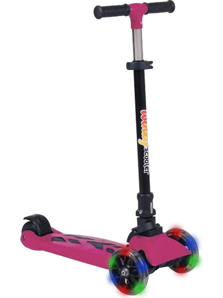 ZeycanHome LSC5-I LEDDY 2+ SCOOTER IŞIKLI PEMBE 50KG Kız Erkek Çocuk Oyuncak Eğitici Oyuncaklar ürün görseli 1