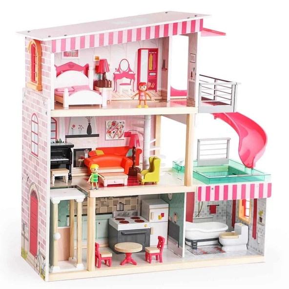 ZeycanHome Bella'nın Rüyası Tahta Oyun Evi Kız Erkek Çocuk Oyuncak Eğitici Oyuncaklar ürün görseli 1