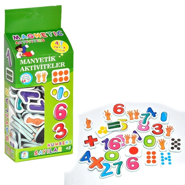 ZeycanHome LC7155 Laço, Manyetik Aktiviteler - Sayılar / +3 yaş Kız Erkek Çocuk Oyuncak Eğitici Oyuncaklar ürün görseli 1