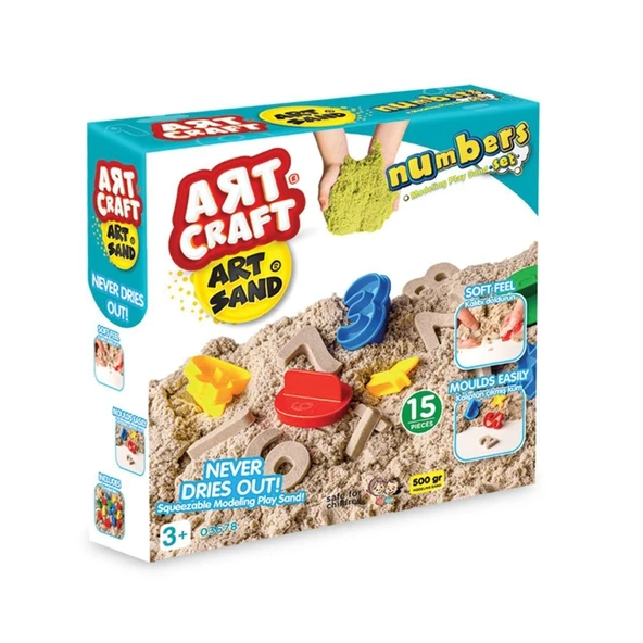 ZeycanHome 03678 Dede, ArtStand Numaralar Kum Seti 500gr Kız Erkek Çocuk Oyuncak Eğitici Oyuncaklar ürün görseli 1