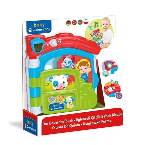 ZeycanHome 17652 Baby Clementoni - Bebek Kitabı +10 ay Kız Erkek Çocuk Oyuncak Eğitici Oyuncaklar ürün görseli 1