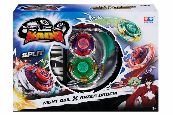 ZeycanHome Infinity Nado Split Metal 2´li Set Night Owl Razer Orochi Kız Erkek Çocuk Oyuncak Eğitici Oyuncaklar ürün görseli 1