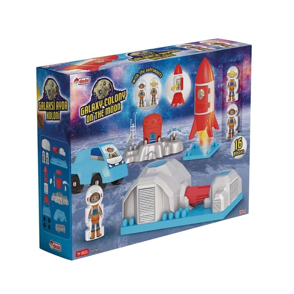 ZeycanHome 03761 Multi Blok Ay'da Koloni Kız Erkek Çocuk Oyuncak Eğitici Oyuncaklar ürün görseli 1