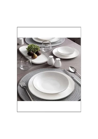 Pierre Cardin Pure Platin 62 Parça 12 Kişilik Yemek Takımı ürün görseli 1