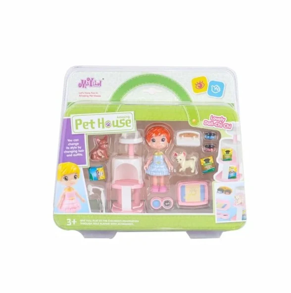 ZeycanHome Kızıl Saçlı Maylla'nın Evcil Hayvanları Mini Oyun Seti Kız Erkek Çocuk Oyuncak Eğitici Oyuncaklar ürün görseli 1