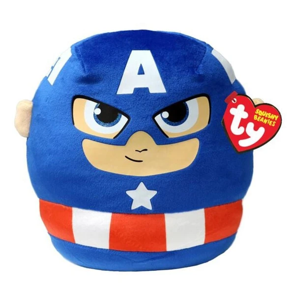 ZeycanHome Ty Squishy Beanies Kaptan Amerika Yastık 25cm Kız Erkek Çocuk Oyuncak Eğitici Oyuncaklar ürün görseli 1