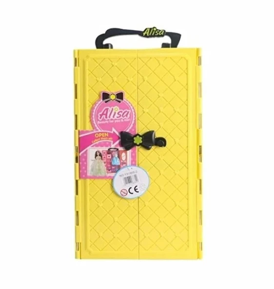 ZeycanHome Alisa Şık Sarı Gardrop Kız Erkek Çocuk Oyuncak Eğitici Oyuncaklar ürün görseli 1