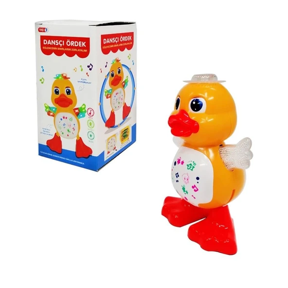 ZeycanHome Pilli Işıklı Müzikli Danscı Ördek Oyuncak Kız Erkek Çocuk Oyuncak Eğitici Oyuncaklar ürün görseli 1