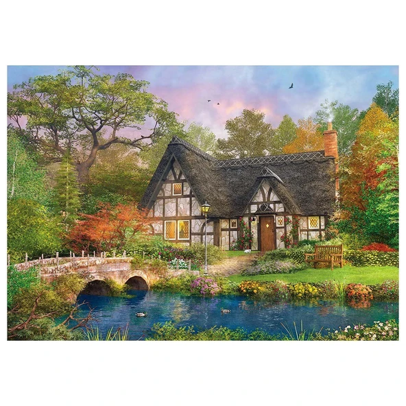 ZeycanHome KS The Stoney Bridge Cottage 2000 Parça Puzzle Kız Erkek Çocuk Oyuncak Eğitici Oyuncaklar ürün görseli 1