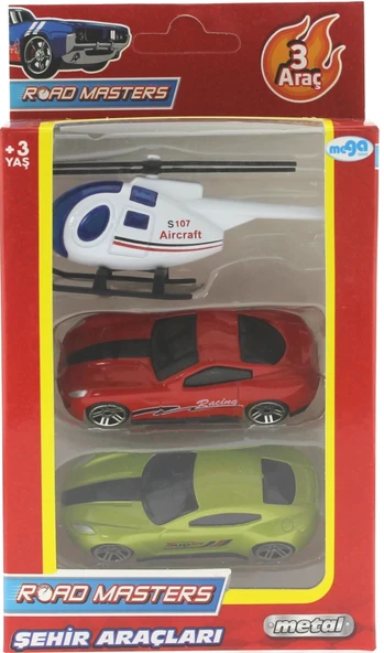 ZeycanHome 3'lü Beyaz Helikopterli Metal Araçlar Kız Erkek Çocuk Oyuncak Eğitici Oyuncaklar ürün görseli 1