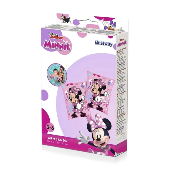 ZeycanHome Bestway Minnie 25cm Çocuk Kolluk - BW91038 Kız Erkek Çocuk Oyuncak Eğitici Oyuncaklar ürün görseli 1