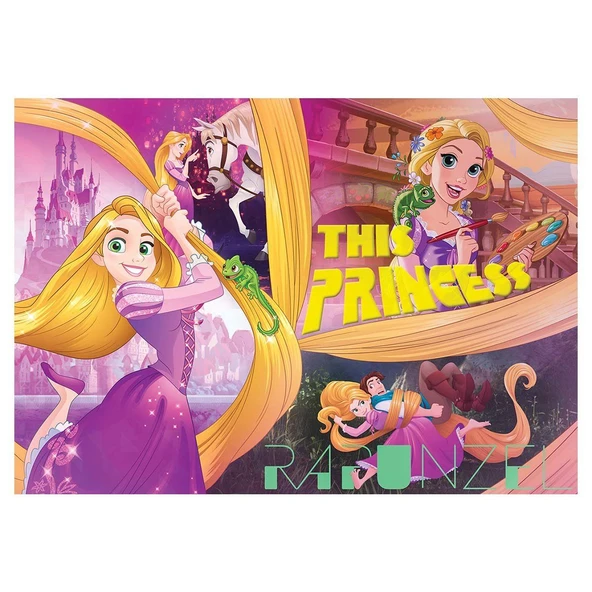 ZeycanHome KS Tangled 100 Parça Puzzle Kız Erkek Çocuk Oyuncak Eğitici Oyuncaklar ürün görseli 1