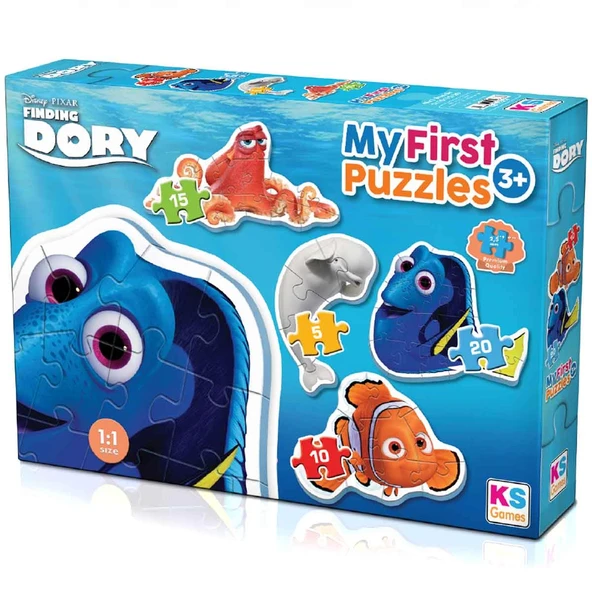 ZeycanHome KS Finding Dory My First 4 in 1 Puzzle Kız Erkek Çocuk Oyuncak Eğitici Oyuncaklar ürün görseli 1