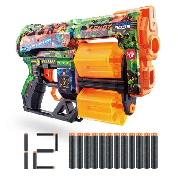 ZeycanHome X-Shot Excel Skins Dread Blaster 12 Dartlı Kız Erkek Çocuk Oyuncak Eğitici Oyuncaklar ürün görseli 1