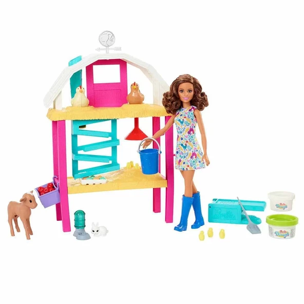 ZeycanHome Barbie Eğlenceli Çiftlik Hayatı HGY88 Kız Erkek Çocuk Oyuncak Eğitici Oyuncaklar ürün görseli 1