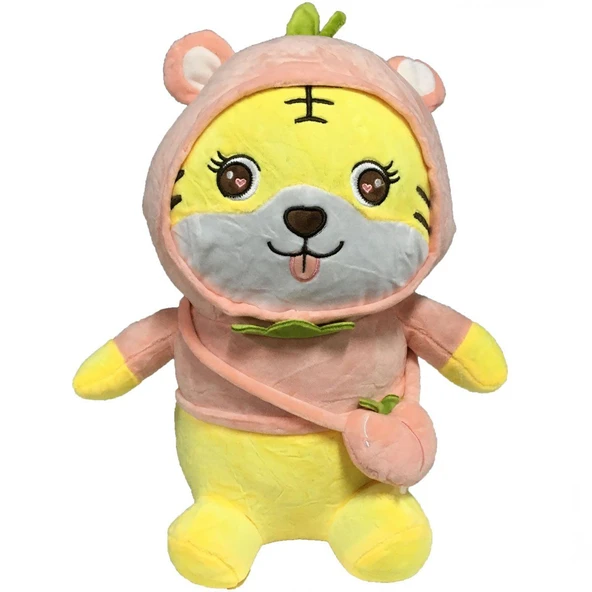 ZeycanHome Peluş Meyveli Aslan 35cm. Kız Erkek Çocuk Oyuncak Eğitici Oyuncaklar ürün görseli 1