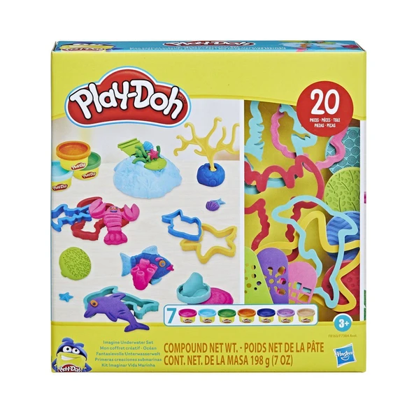 ZeycanHome F7384 Play-Doh Creations Hayal Gücü Şekilleri Seti +3 yaş Kız Erkek Çocuk Oyuncak Eğitici Oyuncaklar ürün görseli 1