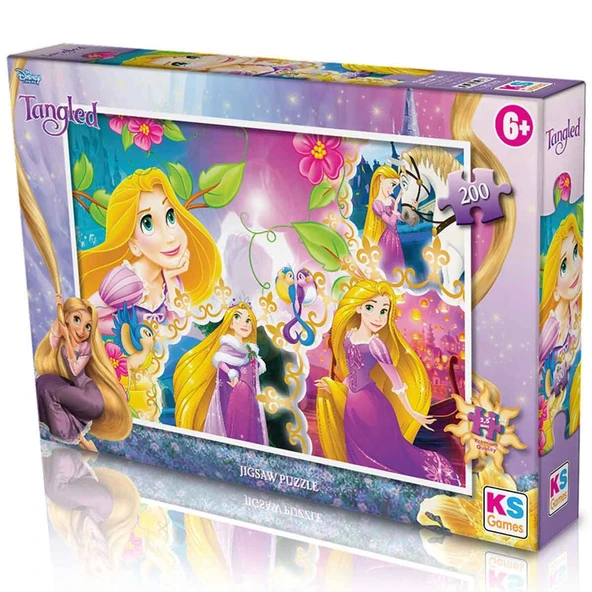 ZeycanHome KS Tangled Puzzle 200 Parça Kız Erkek Çocuk Oyuncak Eğitici Oyuncaklar ürün görseli 1