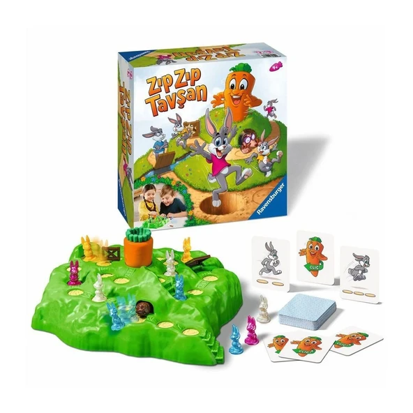 ZeycanHome 209767 Ravensburger - Zıp Zıp Tavşan +4 yaş Kız Erkek Çocuk Oyuncak Eğitici Oyuncaklar ürün görseli 1