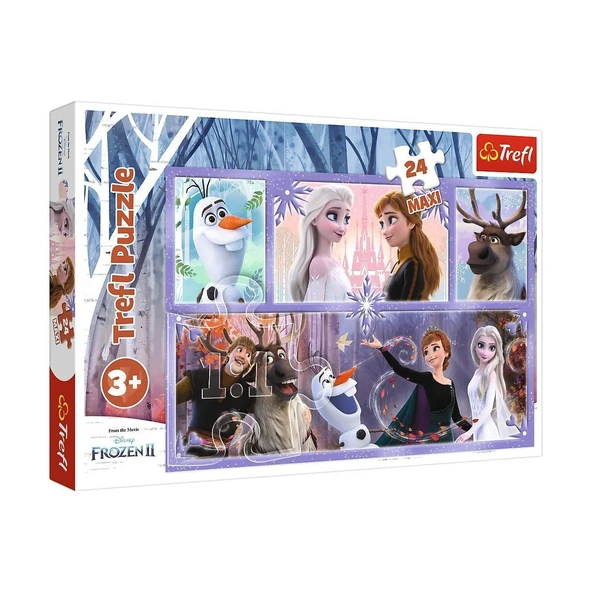 ZeycanHome PUZZLE-14345 Disney Frozen II 24 Parça Çocuk Puzzle Kız Erkek Çocuk Oyuncak Eğitici Oyuncaklar ürün görseli 1