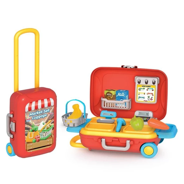 ZeycanHome 03904 Candy&Ken Market Set Bavulum Kız Erkek Çocuk Oyuncak Eğitici Oyuncaklar ürün görseli 1