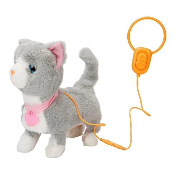 ZeycanHome Sevimli Kedi Gigi Sesli ve Hareketli Kız Erkek Çocuk Oyuncak Eğitici Oyuncaklar ürün görseli 1