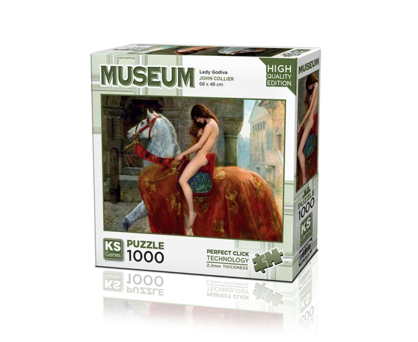 ZeycanHome KS Puzzle 1000 Parça Museum Lady Godiva Kız Erkek Çocuk Oyuncak Eğitici Oyuncaklar ürün görseli 1