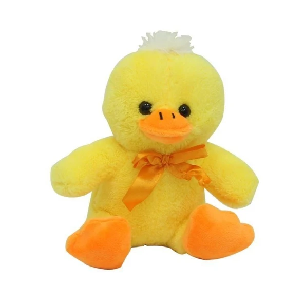 ZeycanHome Sunman Peluş Oturan Ördek Kurdelalı 20cm Kız Erkek Çocuk Oyuncak Eğitici Oyuncaklar ürün görseli 1