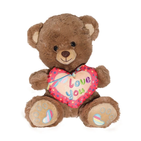 ZeycanHome PJH2324 Peluş Kalpli Ayı Love You 30cm -Vardem Kız Erkek Çocuk Oyuncak Eğitici Oyuncaklar ürün görseli 1
